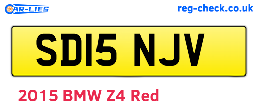 SD15NJV are the vehicle registration plates.