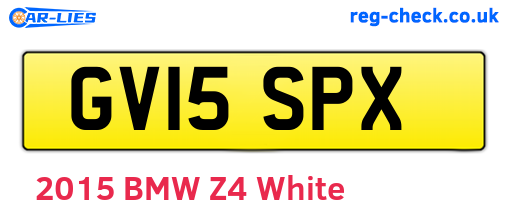 GV15SPX are the vehicle registration plates.