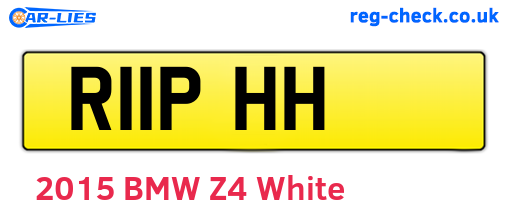 R11PHH are the vehicle registration plates.