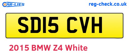 SD15CVH are the vehicle registration plates.