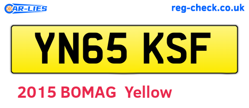 YN65KSF are the vehicle registration plates.