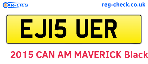 EJ15UER are the vehicle registration plates.