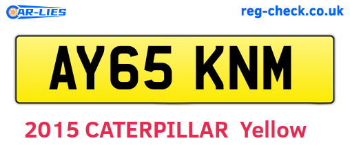 AY65KNM are the vehicle registration plates.