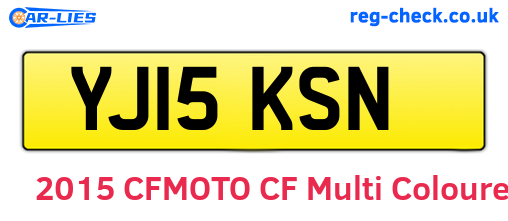 YJ15KSN are the vehicle registration plates.