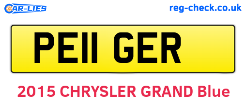 PE11GER are the vehicle registration plates.