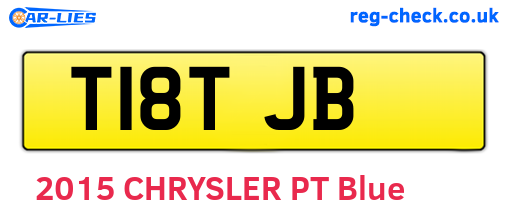 T18TJB are the vehicle registration plates.