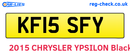KF15SFY are the vehicle registration plates.