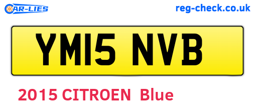 YM15NVB are the vehicle registration plates.