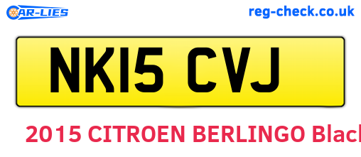 NK15CVJ are the vehicle registration plates.