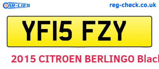 YF15FZY are the vehicle registration plates.