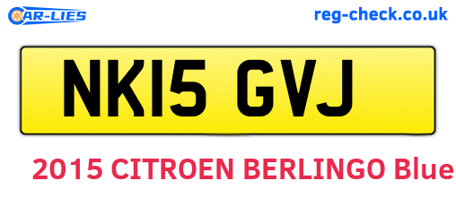 NK15GVJ are the vehicle registration plates.