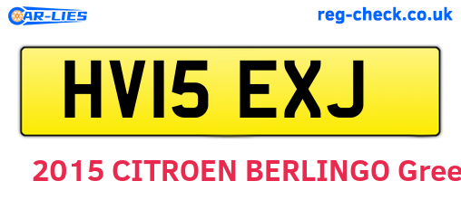 HV15EXJ are the vehicle registration plates.