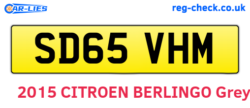 SD65VHM are the vehicle registration plates.