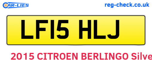 LF15HLJ are the vehicle registration plates.