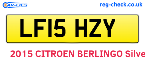LF15HZY are the vehicle registration plates.