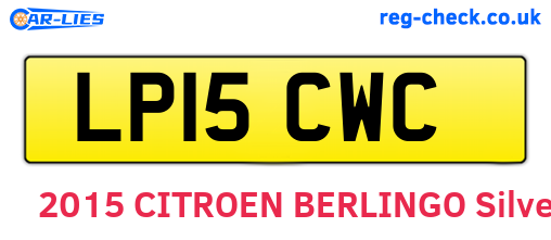 LP15CWC are the vehicle registration plates.