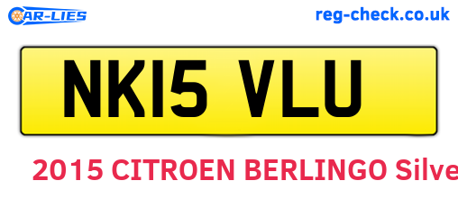 NK15VLU are the vehicle registration plates.