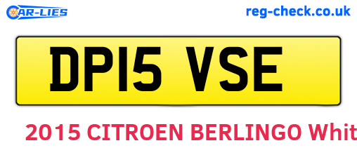DP15VSE are the vehicle registration plates.