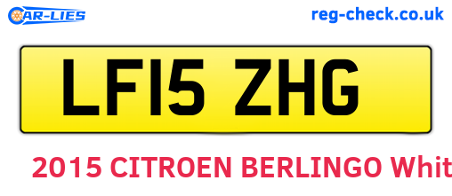 LF15ZHG are the vehicle registration plates.