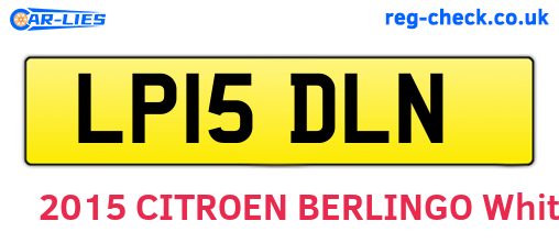 LP15DLN are the vehicle registration plates.