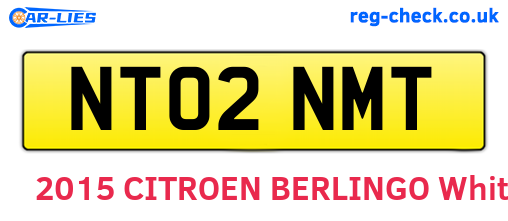 NT02NMT are the vehicle registration plates.