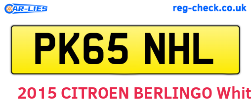 PK65NHL are the vehicle registration plates.