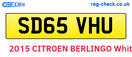 SD65VHU are the vehicle registration plates.