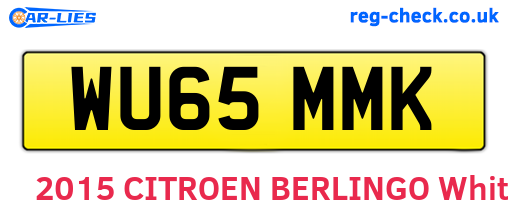 WU65MMK are the vehicle registration plates.