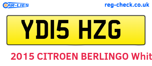 YD15HZG are the vehicle registration plates.