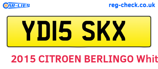 YD15SKX are the vehicle registration plates.