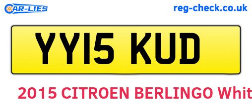 YY15KUD are the vehicle registration plates.