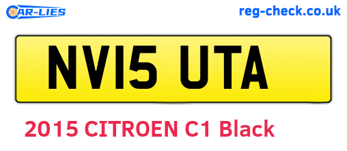 NV15UTA are the vehicle registration plates.