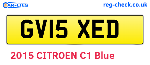 GV15XED are the vehicle registration plates.