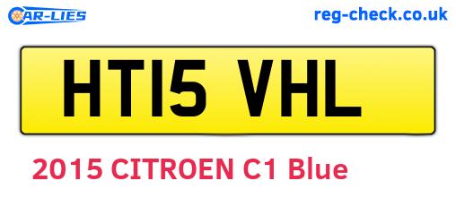 HT15VHL are the vehicle registration plates.