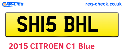 SH15BHL are the vehicle registration plates.