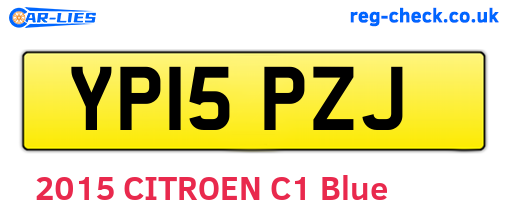YP15PZJ are the vehicle registration plates.