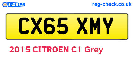 CX65XMY are the vehicle registration plates.