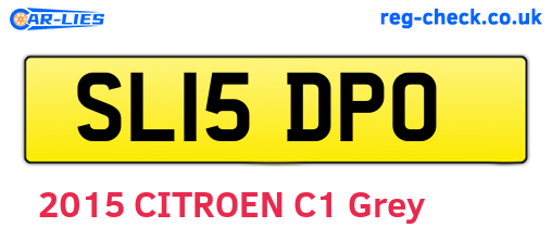 SL15DPO are the vehicle registration plates.