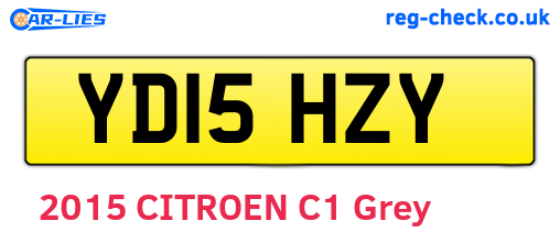 YD15HZY are the vehicle registration plates.
