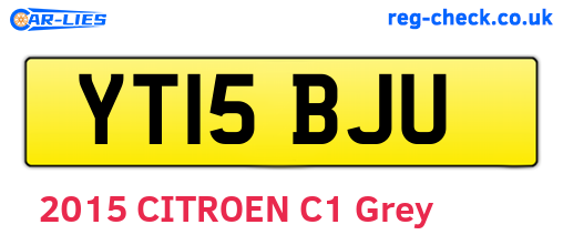 YT15BJU are the vehicle registration plates.