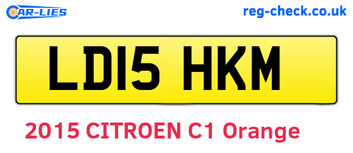 LD15HKM are the vehicle registration plates.
