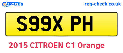 S99XPH are the vehicle registration plates.