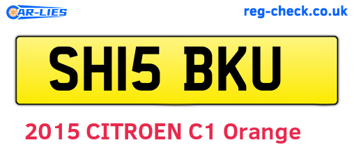 SH15BKU are the vehicle registration plates.