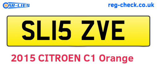 SL15ZVE are the vehicle registration plates.