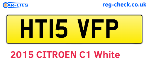HT15VFP are the vehicle registration plates.