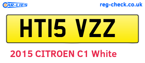 HT15VZZ are the vehicle registration plates.