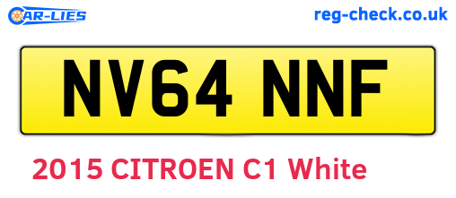 NV64NNF are the vehicle registration plates.