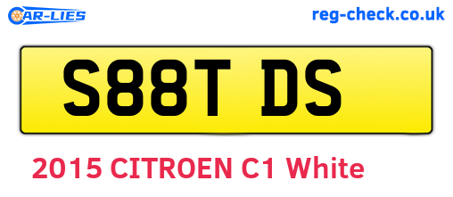 S88TDS are the vehicle registration plates.