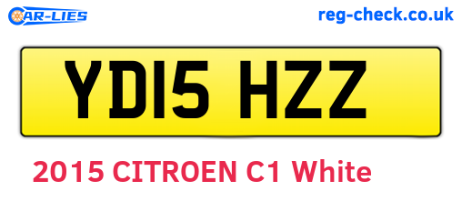 YD15HZZ are the vehicle registration plates.