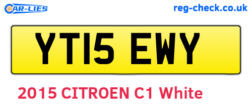 YT15EWY are the vehicle registration plates.